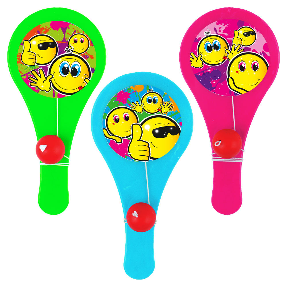 Läs mer om Racket med Boll Smiley Mini