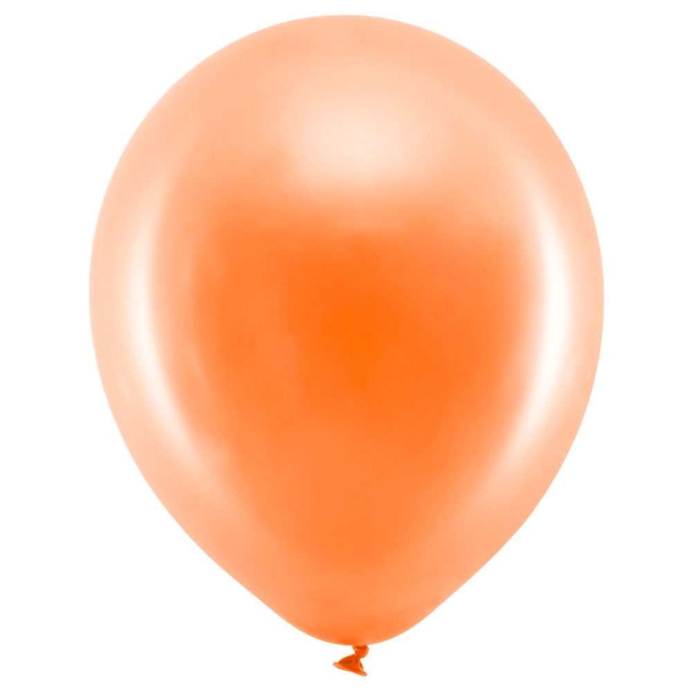 Läs mer om Rainbow Latexballonger Metallic Orange