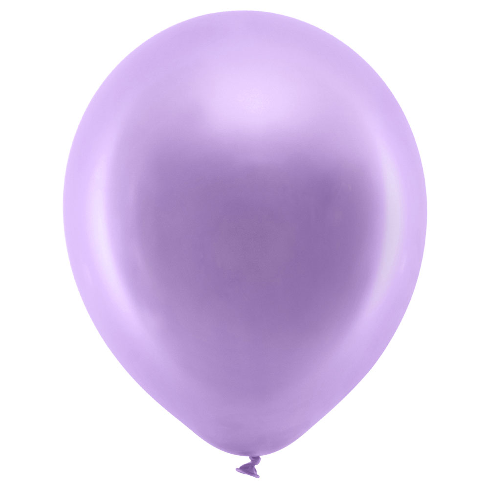 Läs mer om Rainbow Små Latexballonger Metallic Violett
