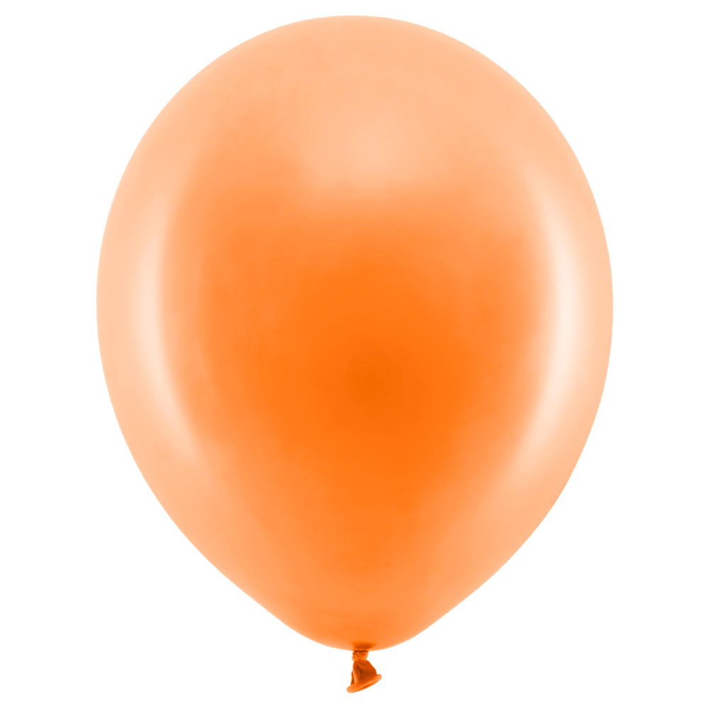 Läs mer om Rainbow Små Latexballonger Pastell Orange