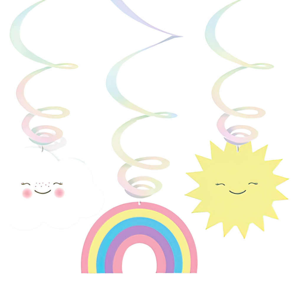 Regnbåge Hängande Swirls