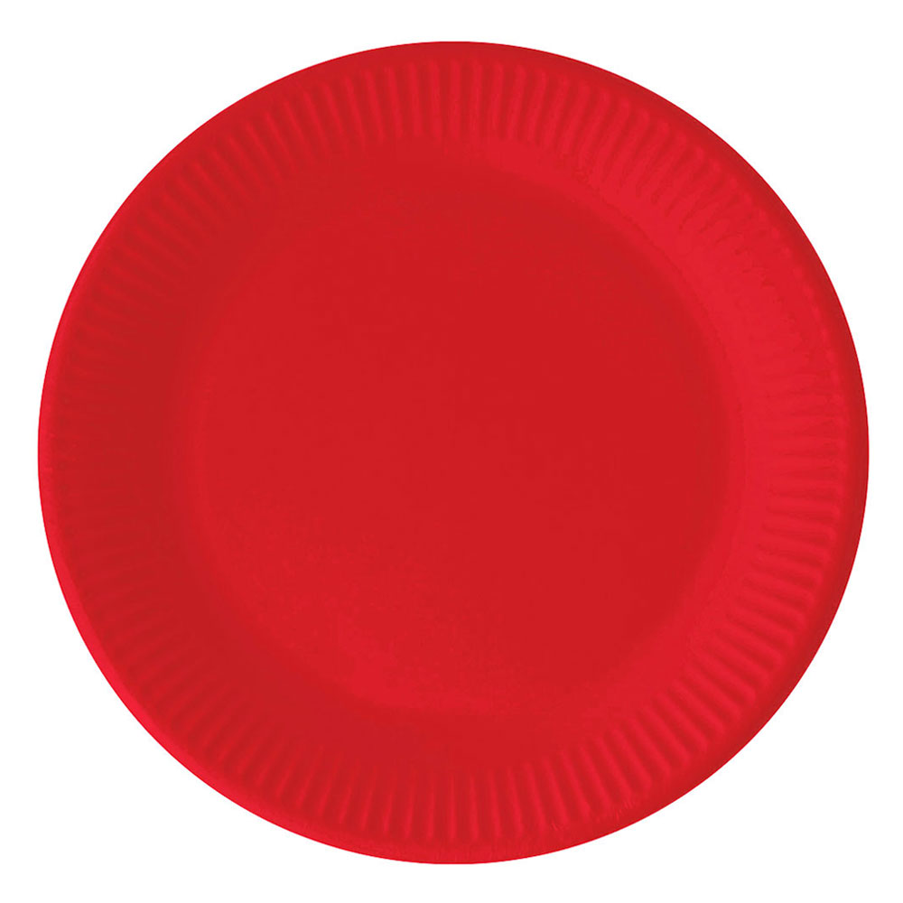 Läs mer om Röda Pappassietter Solid Color