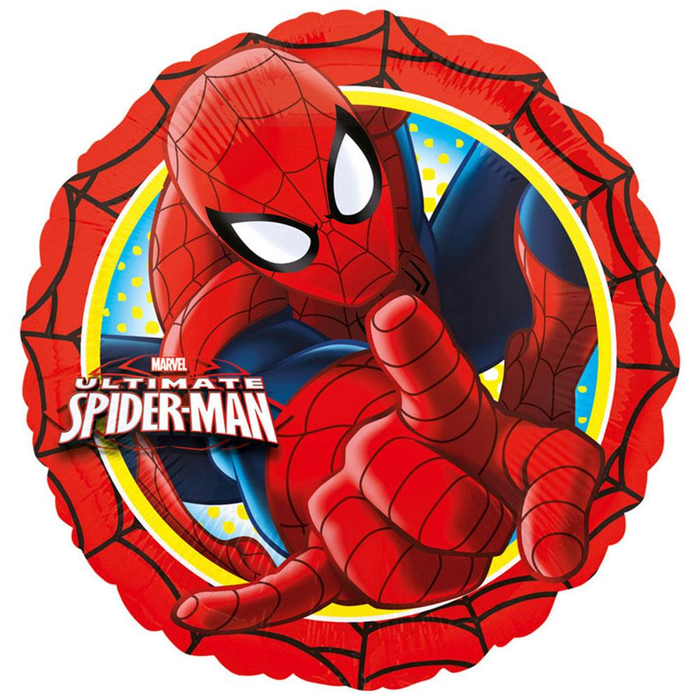 Läs mer om Rund Folieballong Spiderman