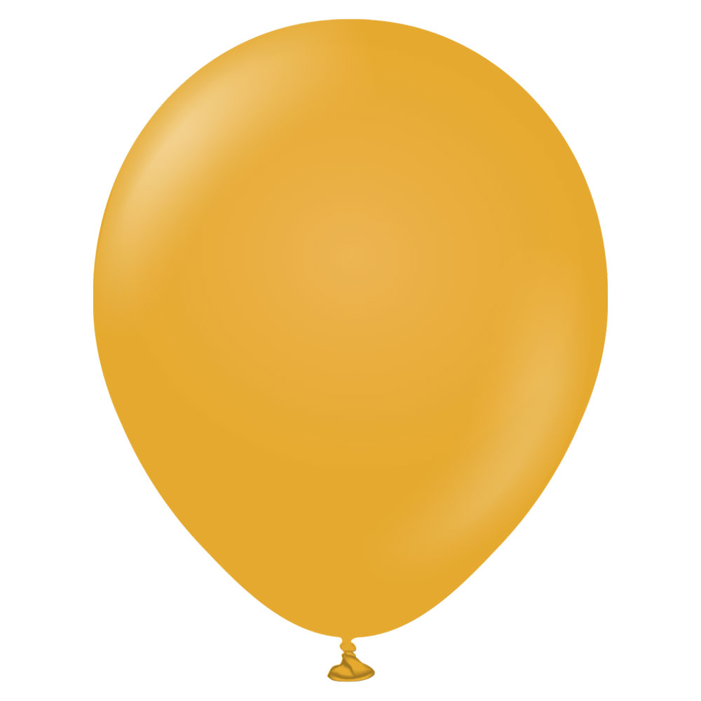 Senapsgula Stora Standard Latexballonger Mustard | Festartiklar//Ballonger//Latexballonger//Heliumballonger//Enfärgade Ballonger//Jätteballonger | PartyOutlet