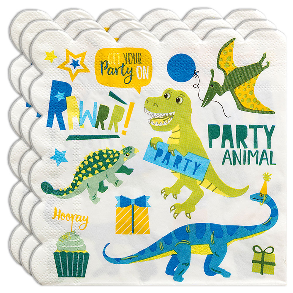 Läs mer om Servetter Dinosaur Party