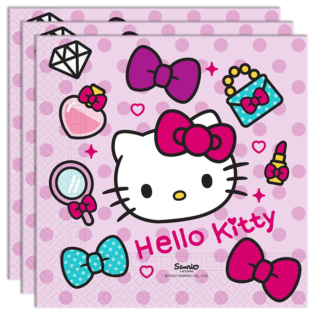 Läs mer om Servetter Hello Kitty Fashion Stylish