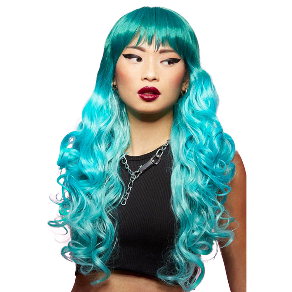 Läs mer om Siren Ombre Manic Panic Peruk Turkos