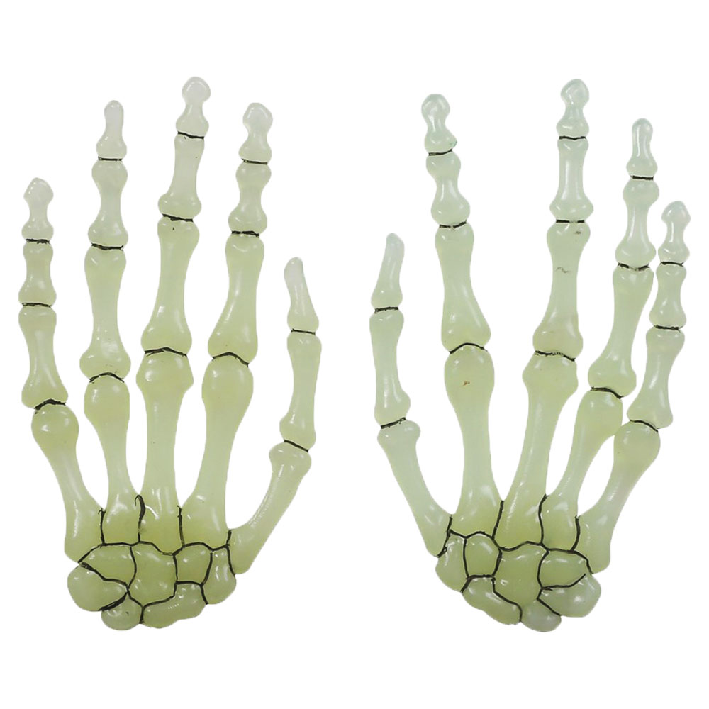 Självlysande Skeletthänder 6-pack