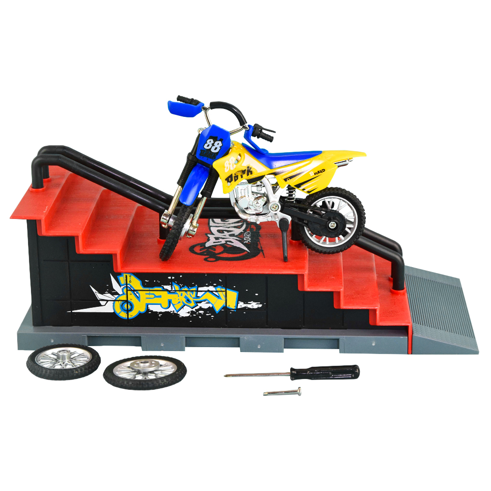 Läs mer om Skatepark Motocross Ramp Trappa Set