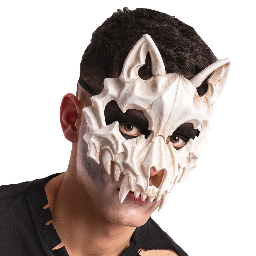 Vuxenmasker - Skelettmask Varulv