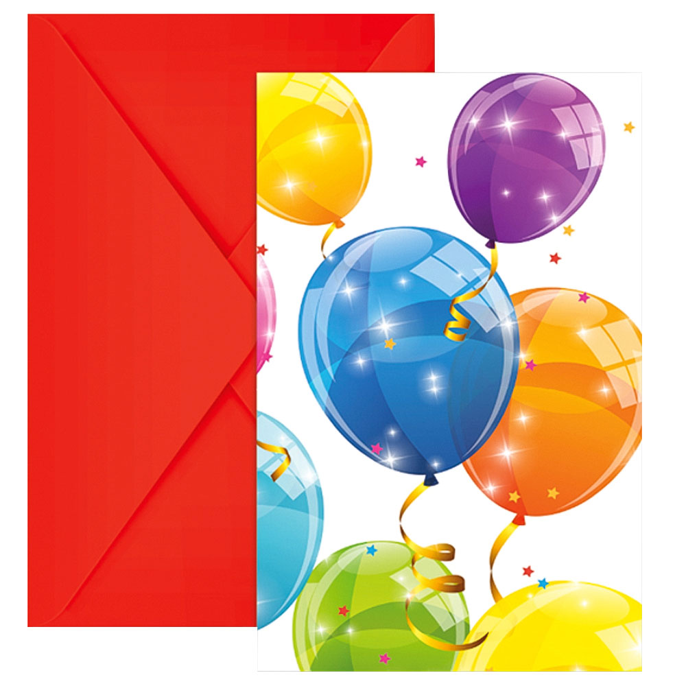 Läs mer om Sparkling Balloons Inbjudningskort