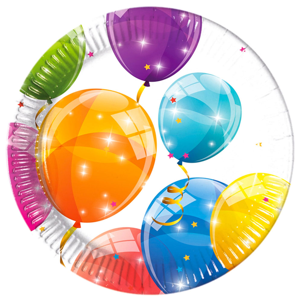 Läs mer om Sparkling Balloons Papperstallrikar