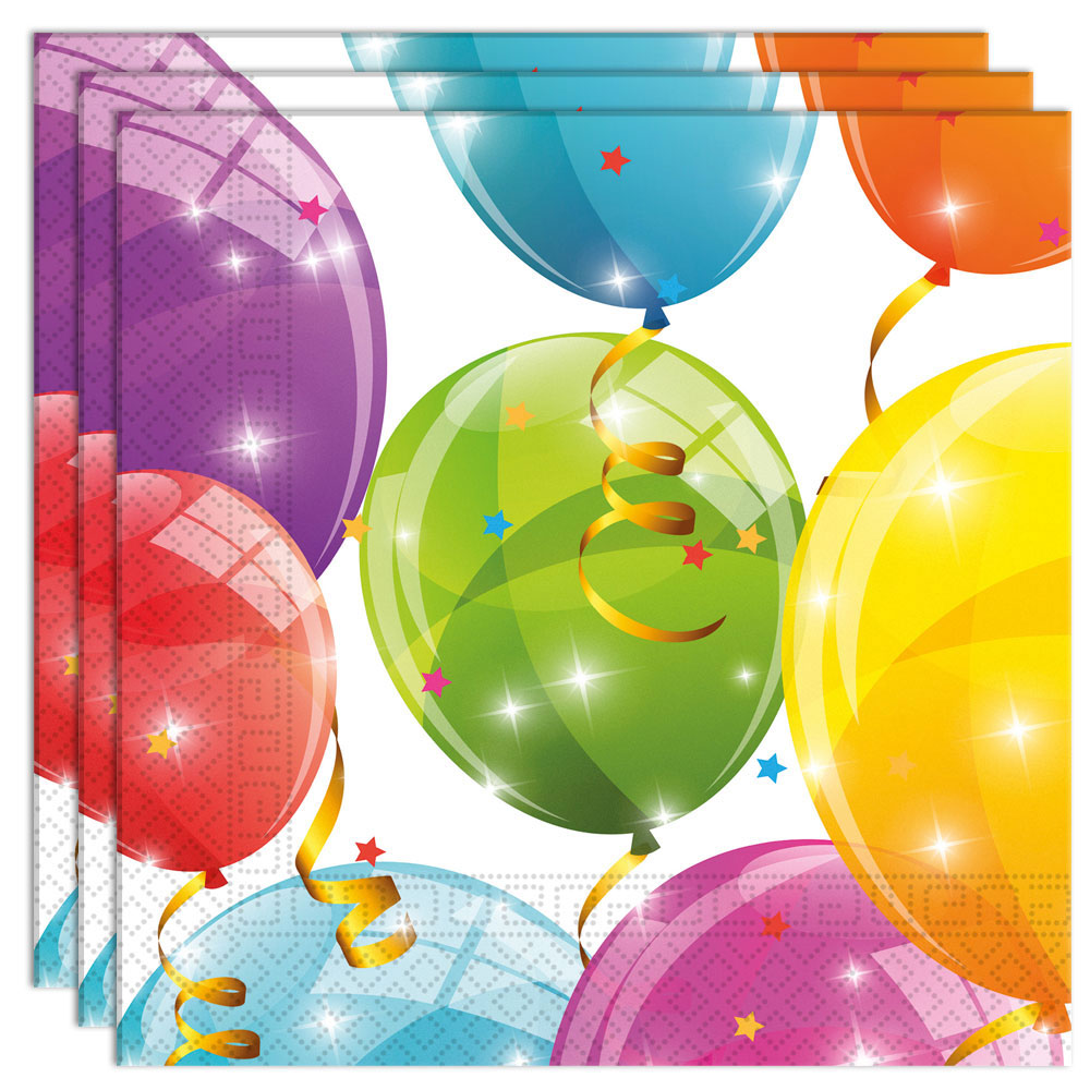 Läs mer om Sparkling Balloons Servetter