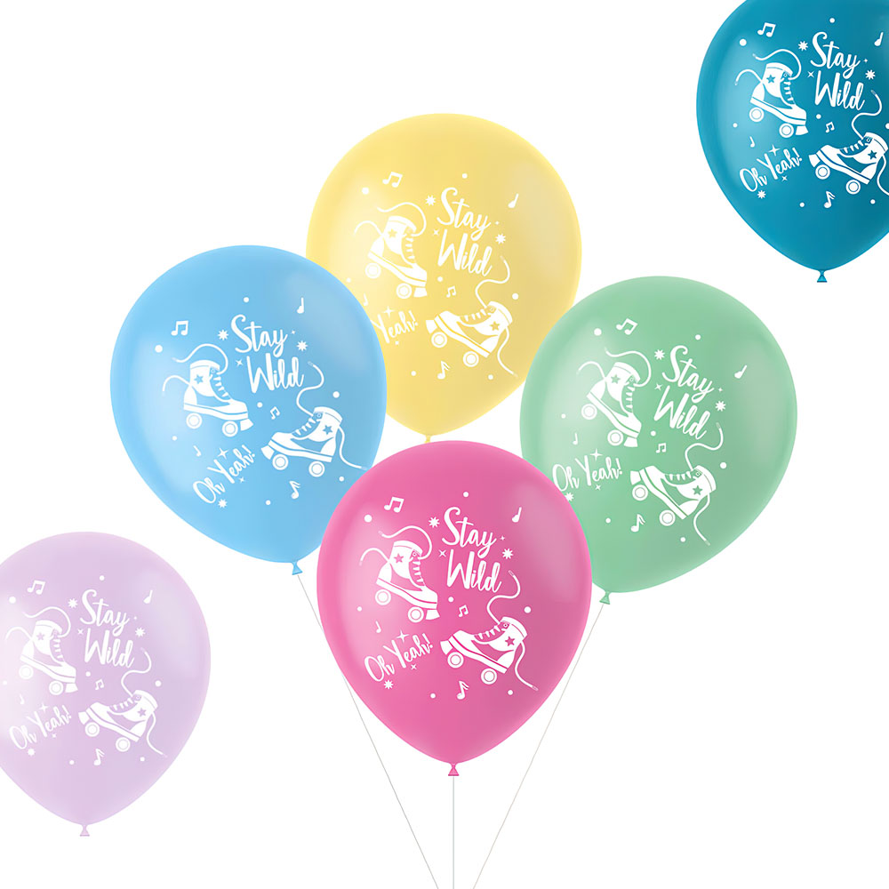Läs mer om Stay Wild Roller Latexballonger Pastell