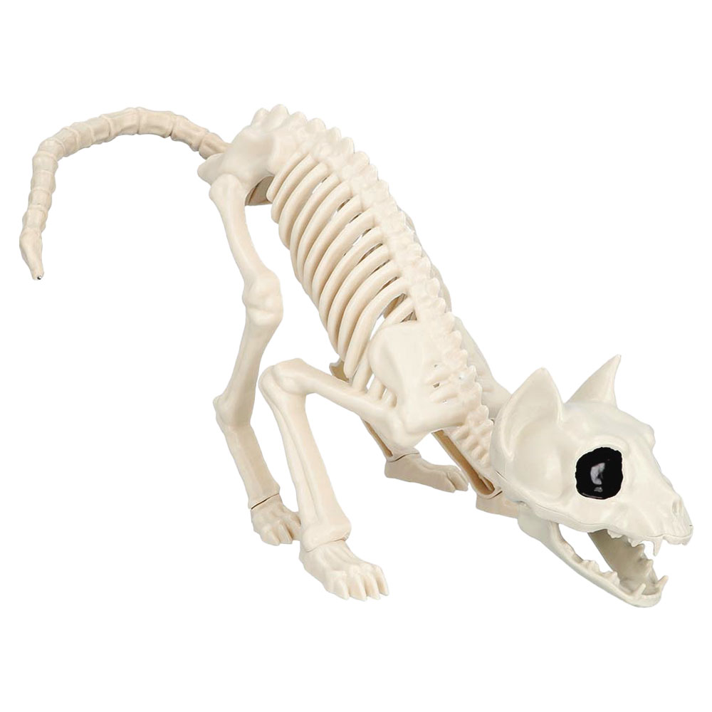 Läs mer om Stor Skelett Dekoration Katt