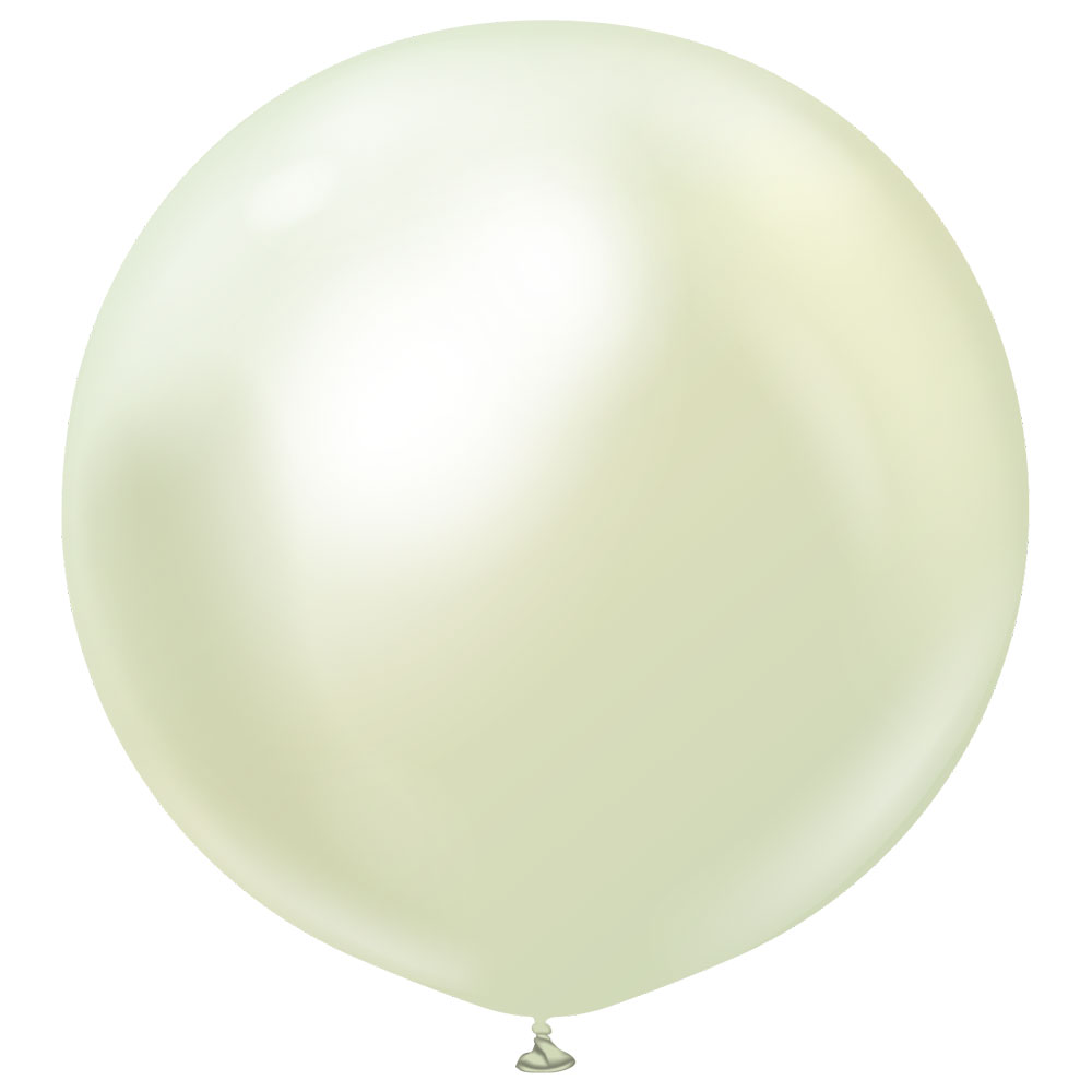 Läs mer om Stora Latexballonger Chrome Green Gold