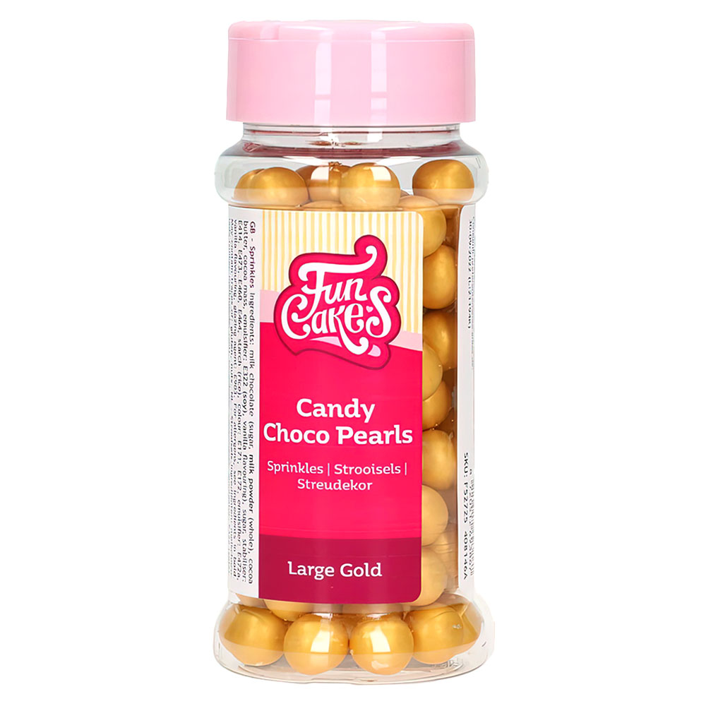 Läs mer om Strössel Choco Pearls Stora Guld