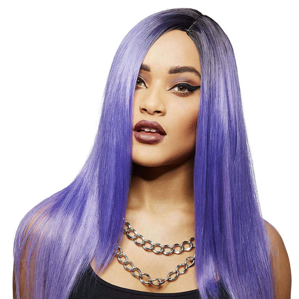 Super Vixen Ombre Manic Panic Peruk Lila Ametist