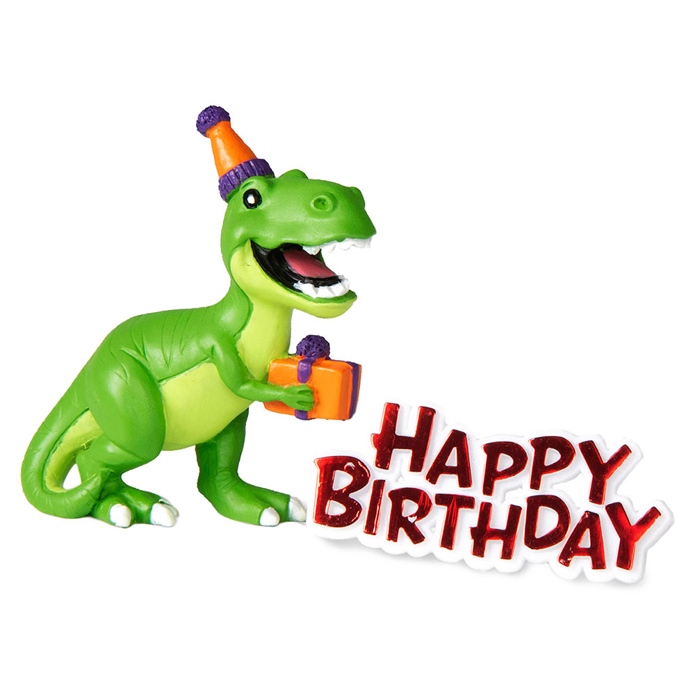 Läs mer om Tårtdekoration Dinosaurie Happy Birthday