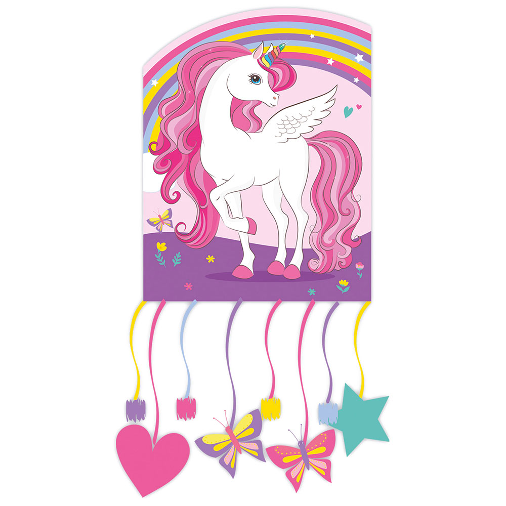Läs mer om Unicorn Rainbow Pinata