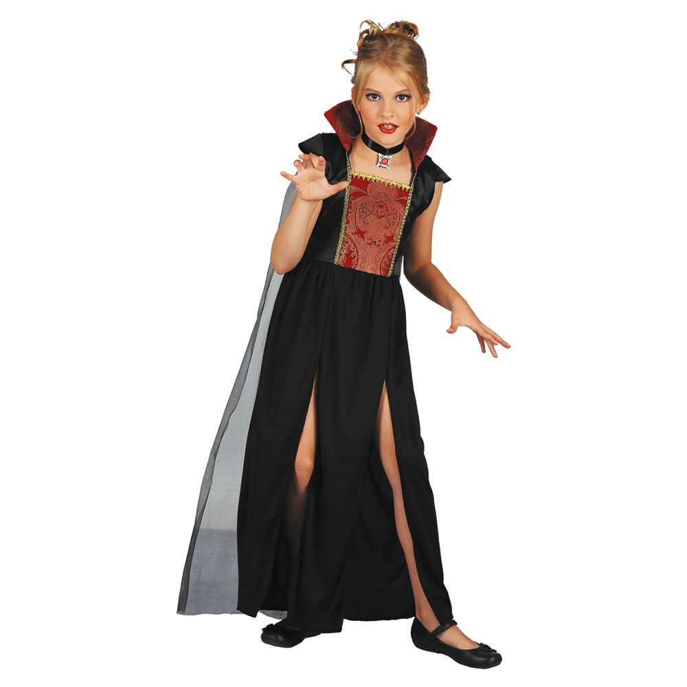 Läs mer om Vampiress Vampyrklänning Barn