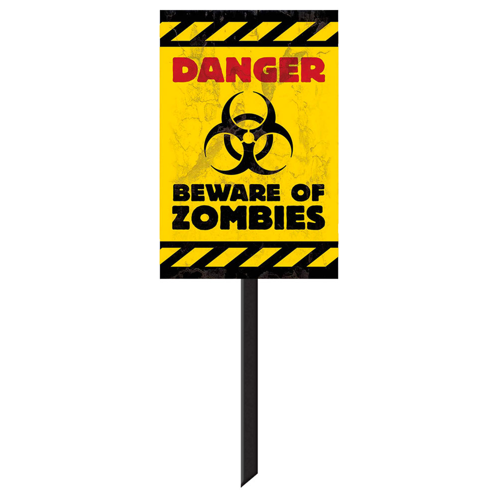 Läs mer om Varningsskylt Beware Of Zombies
