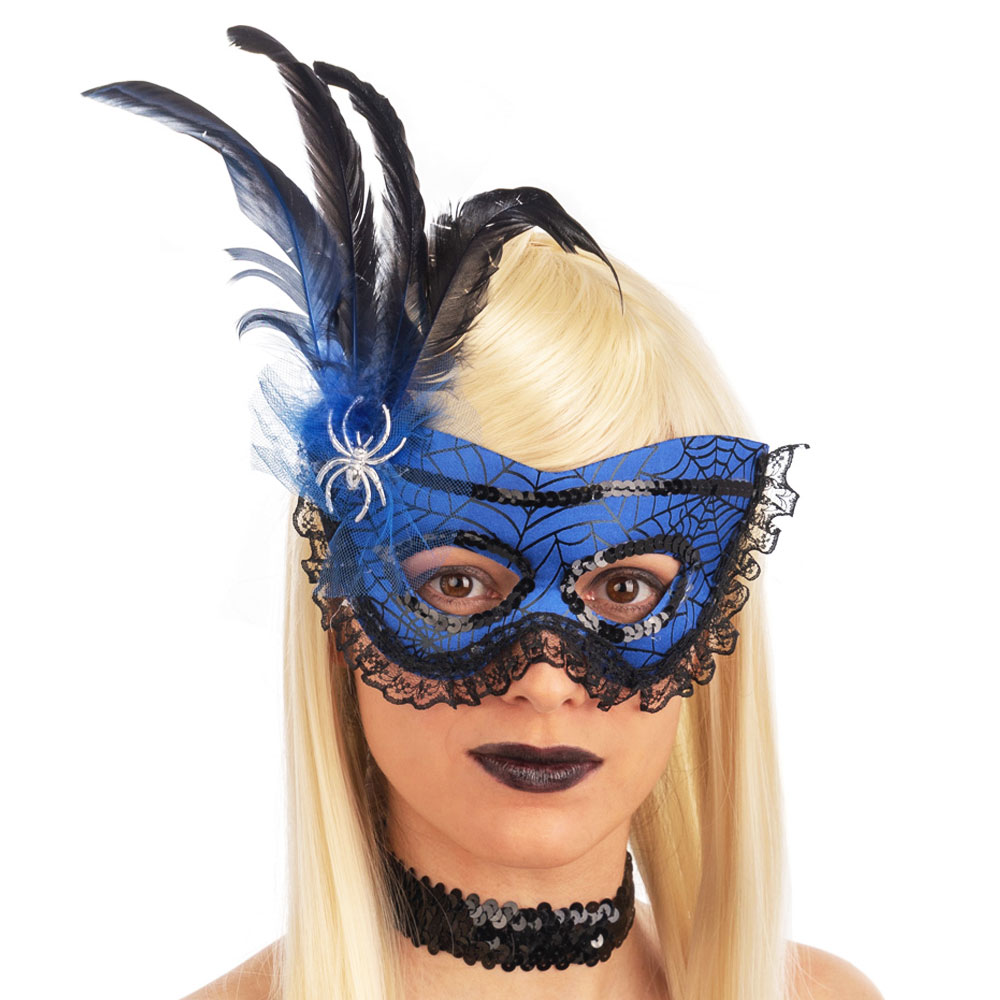 Läs mer om Venetiansk Ögonmask Spindelnät Blå