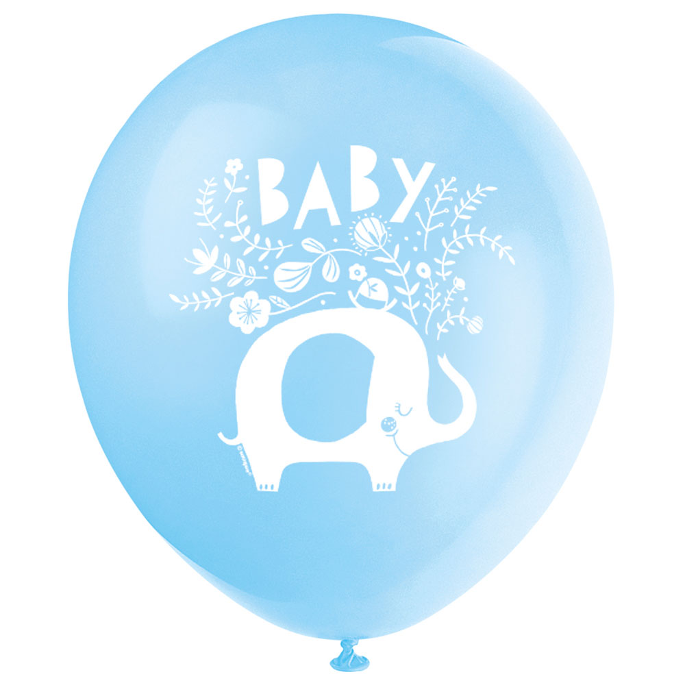 Läs mer om Babyshower Ballonger Elefant Blå