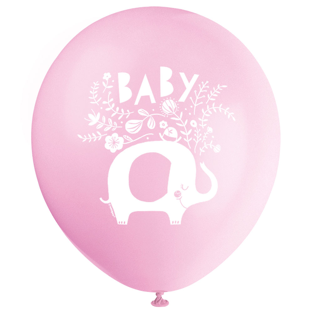 Läs mer om Babyshower Ballonger Elefant Rosa