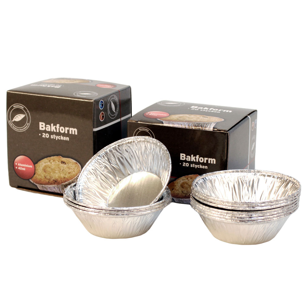 Bakformar Alluminium 42ml 20-pack