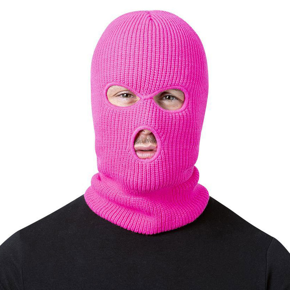 Läs mer om Balaclava Skidmask Neon Rosa