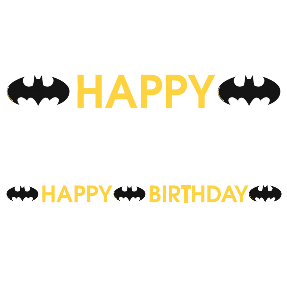 Läs mer om Batman Dawn Happy Birthday Girlang