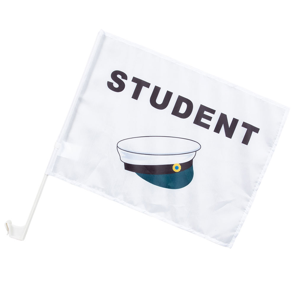 Läs mer om Bilflagga Student 2-pack
