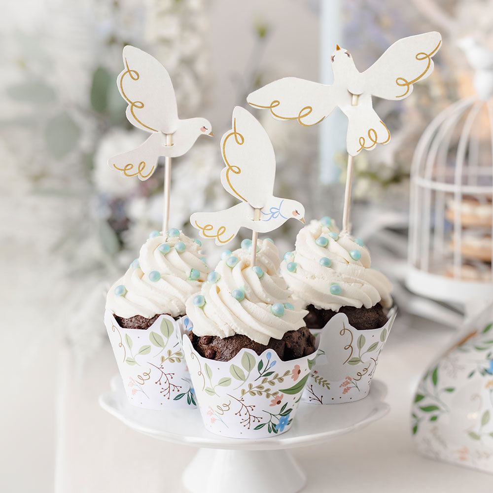 Läs mer om Cupcake Toppers Duvor