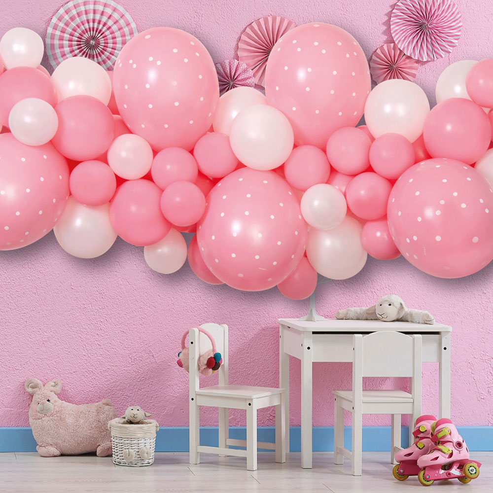 Läs mer om DIY Ballonggirlang Baby Rosa
