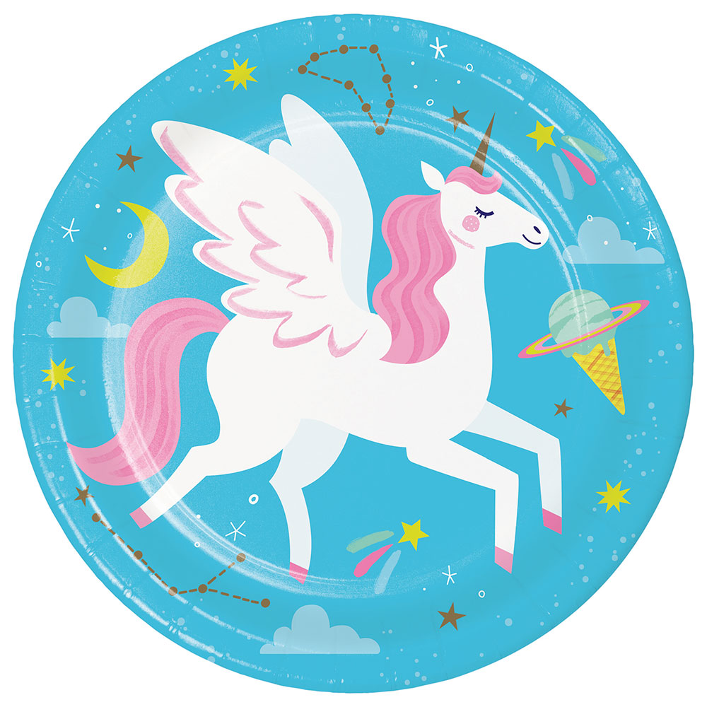 Enhörnings Papperstallrikar Stars 8-pack