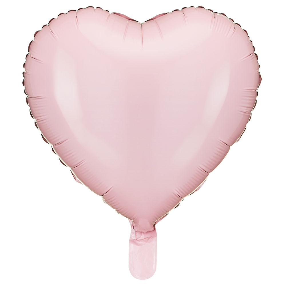 Läs mer om Folieballong Hjärta ljusrosa