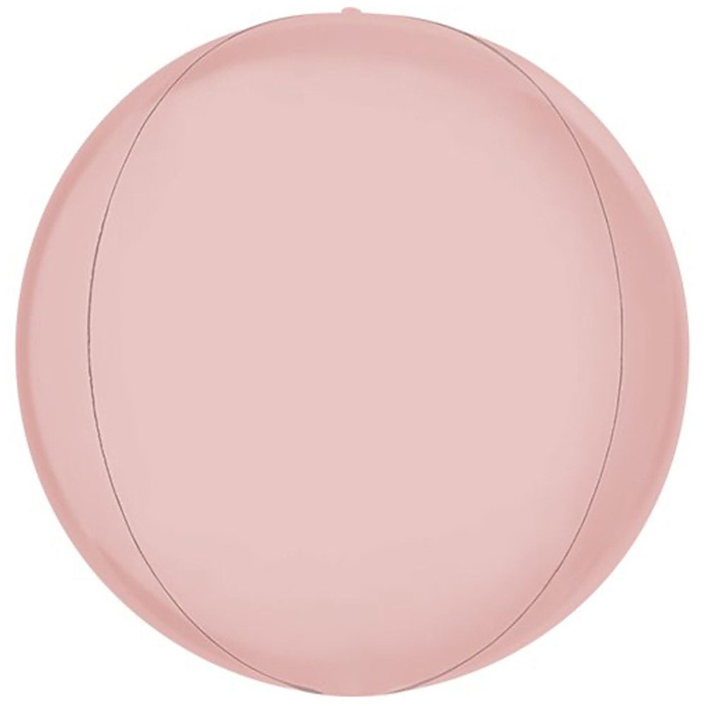 Läs mer om Globe Folieballong Satin Pastell Rosa