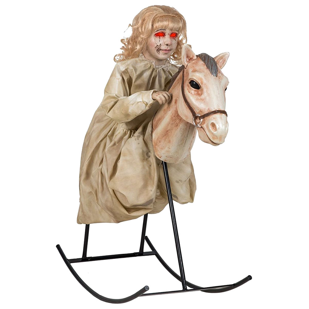 Gunghäst med Docka Animerad Figur