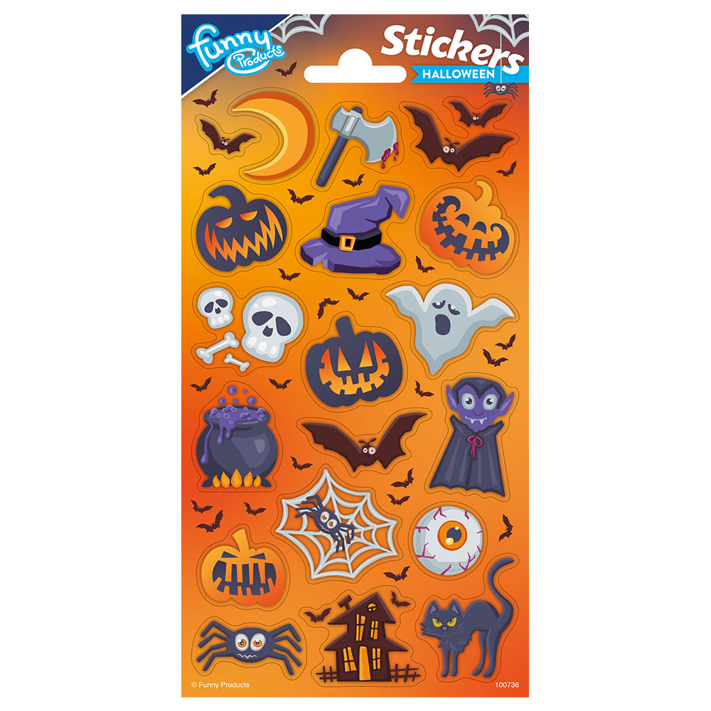 Läs mer om Halloween Stickers 19-pack