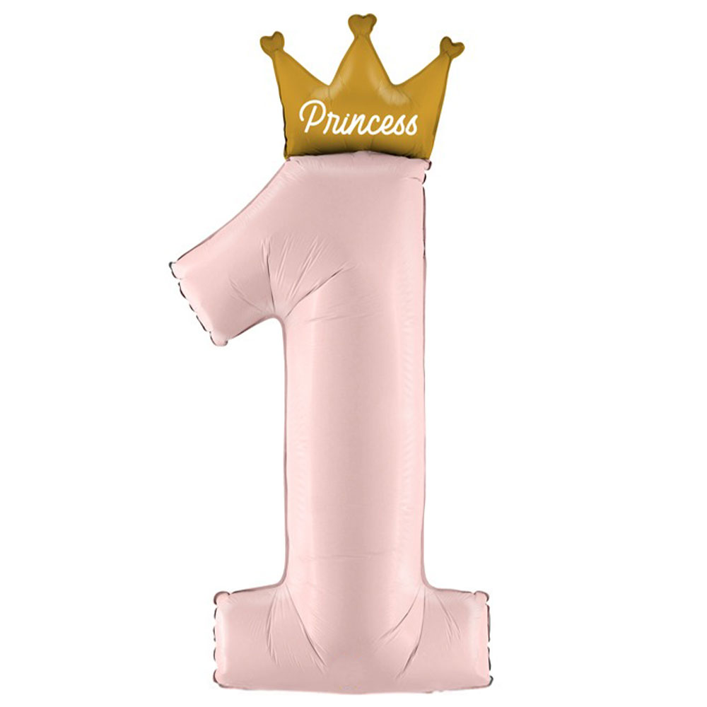 Läs mer om Kronprinsessa Folieballong Siffra 1