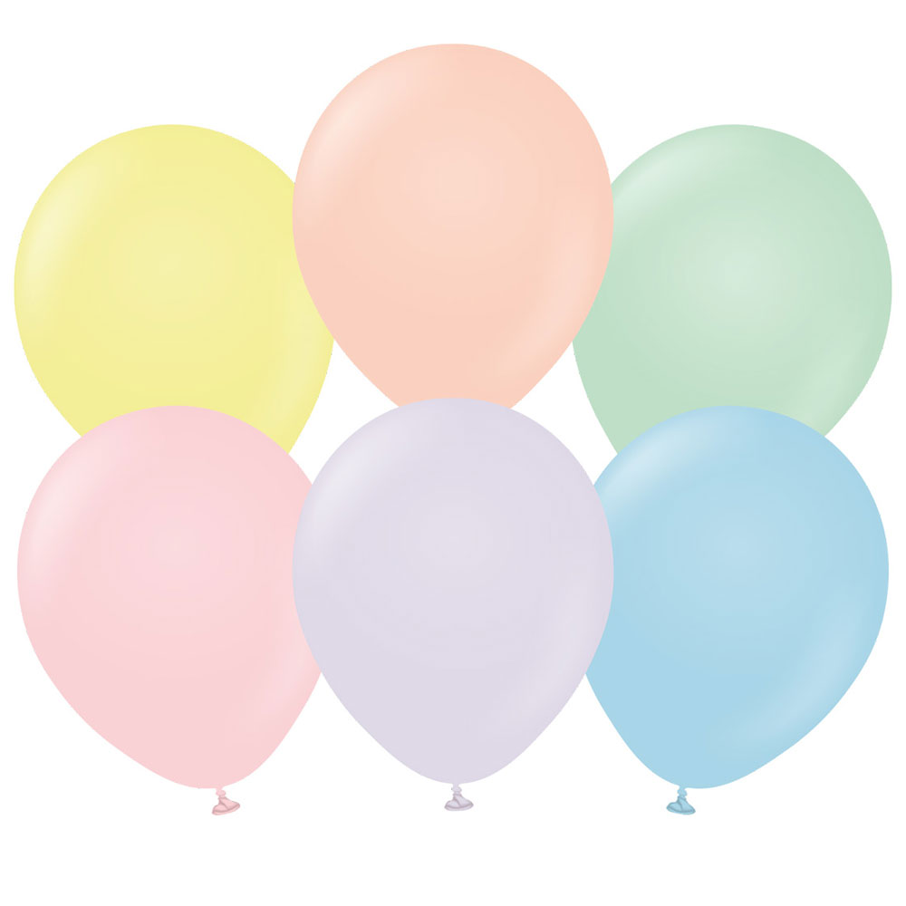 Läs mer om Premium Latexballonger Blandade Macaron Färger
