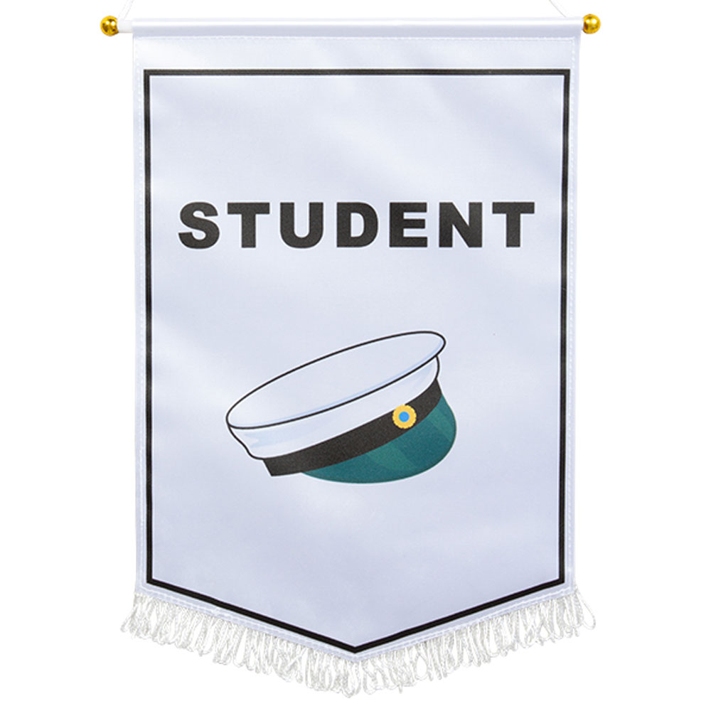 Läs mer om Liten Student Flagga Vertikal Studentmössa