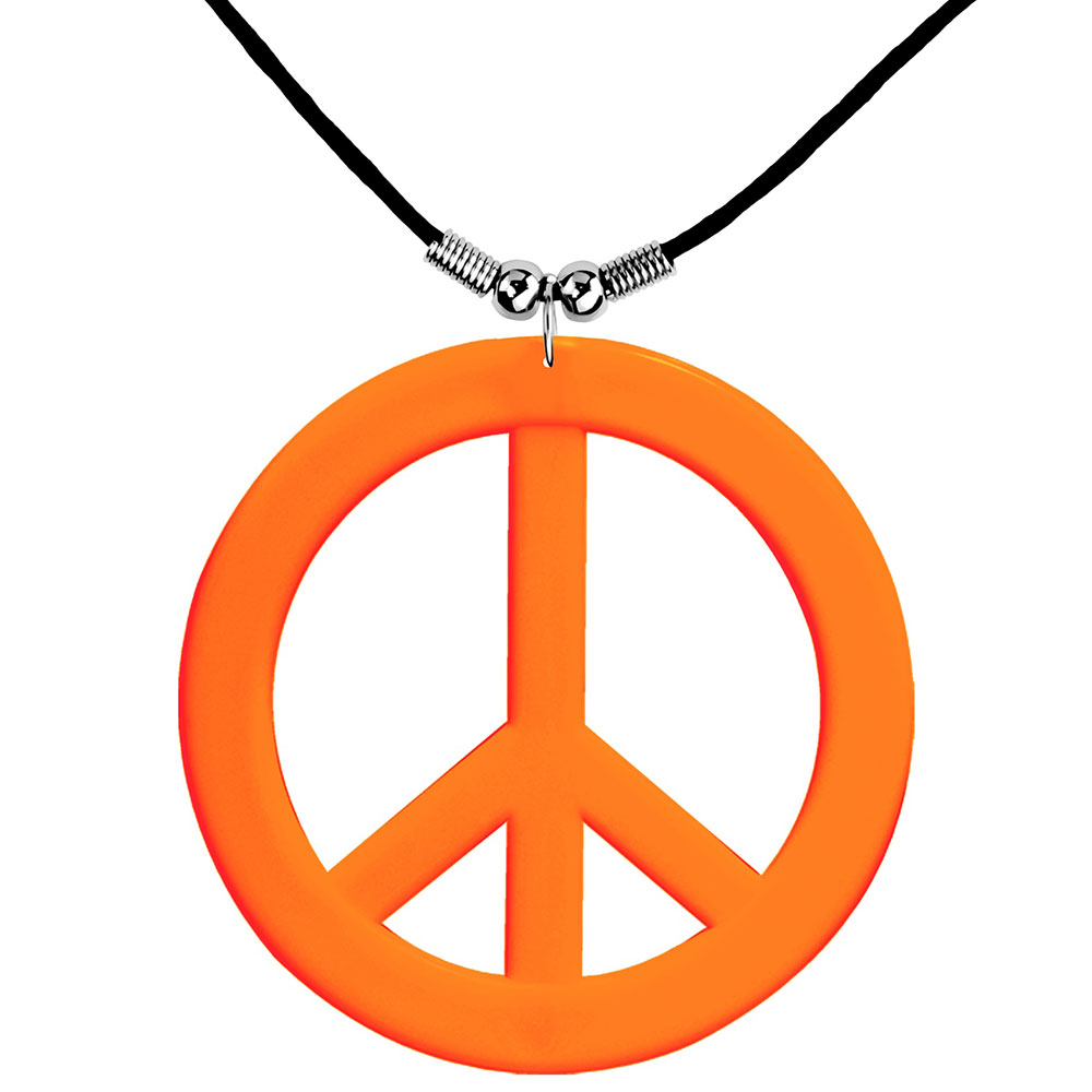 Läs mer om Neon Orange Hippie Halsband
