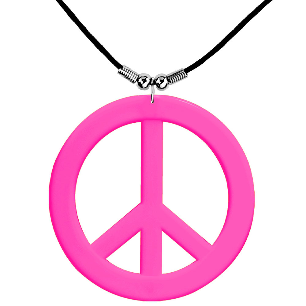 Läs mer om Neon Rosa Hippie Halsband