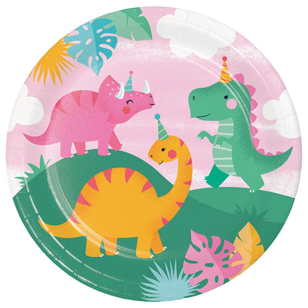 Läs mer om Papperstallrikar Dinosaurier Djungel 8-pack
