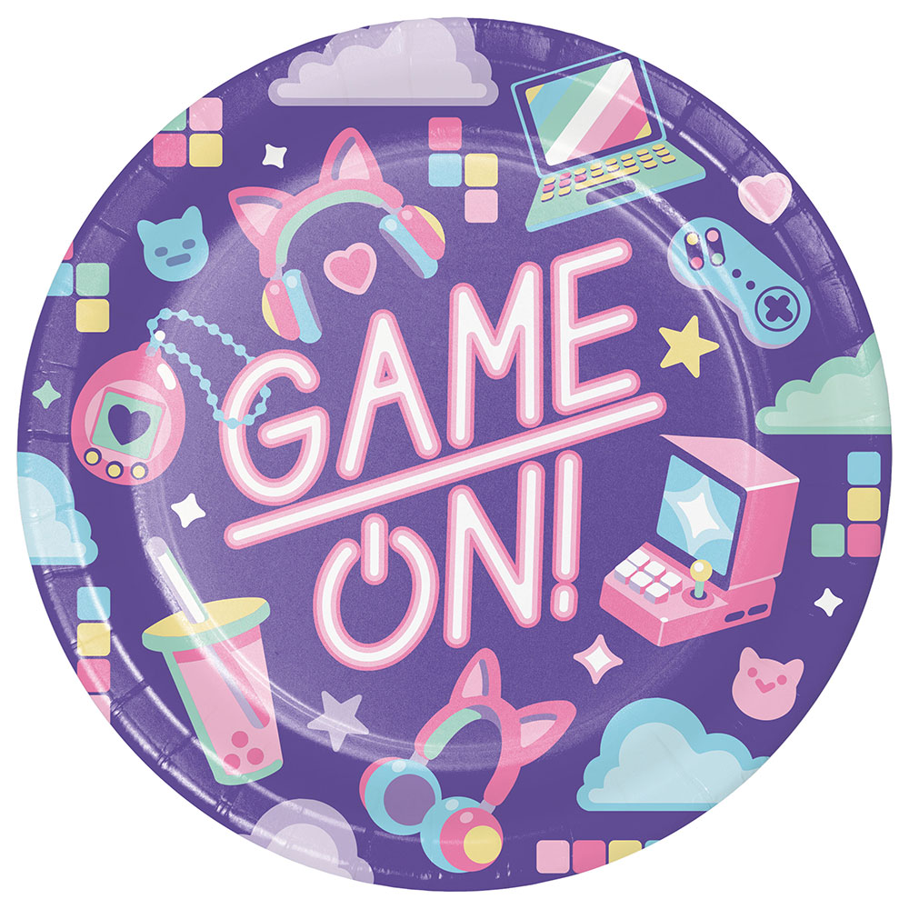 Läs mer om Papperstallrikar Gamer Party 8-pack