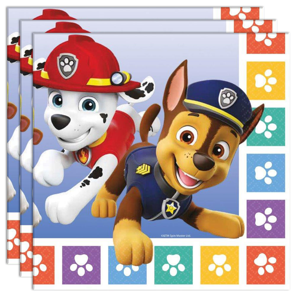 Paw Patrol Friends Servetter | Festartiklar//Dukning//Servetter//Barnkalas//KALASTEMAN//Paw Patrol kalas | PartyOutlet