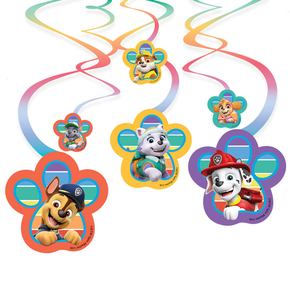 Läs mer om Paw Patrol Friends Swirl Dekorationer