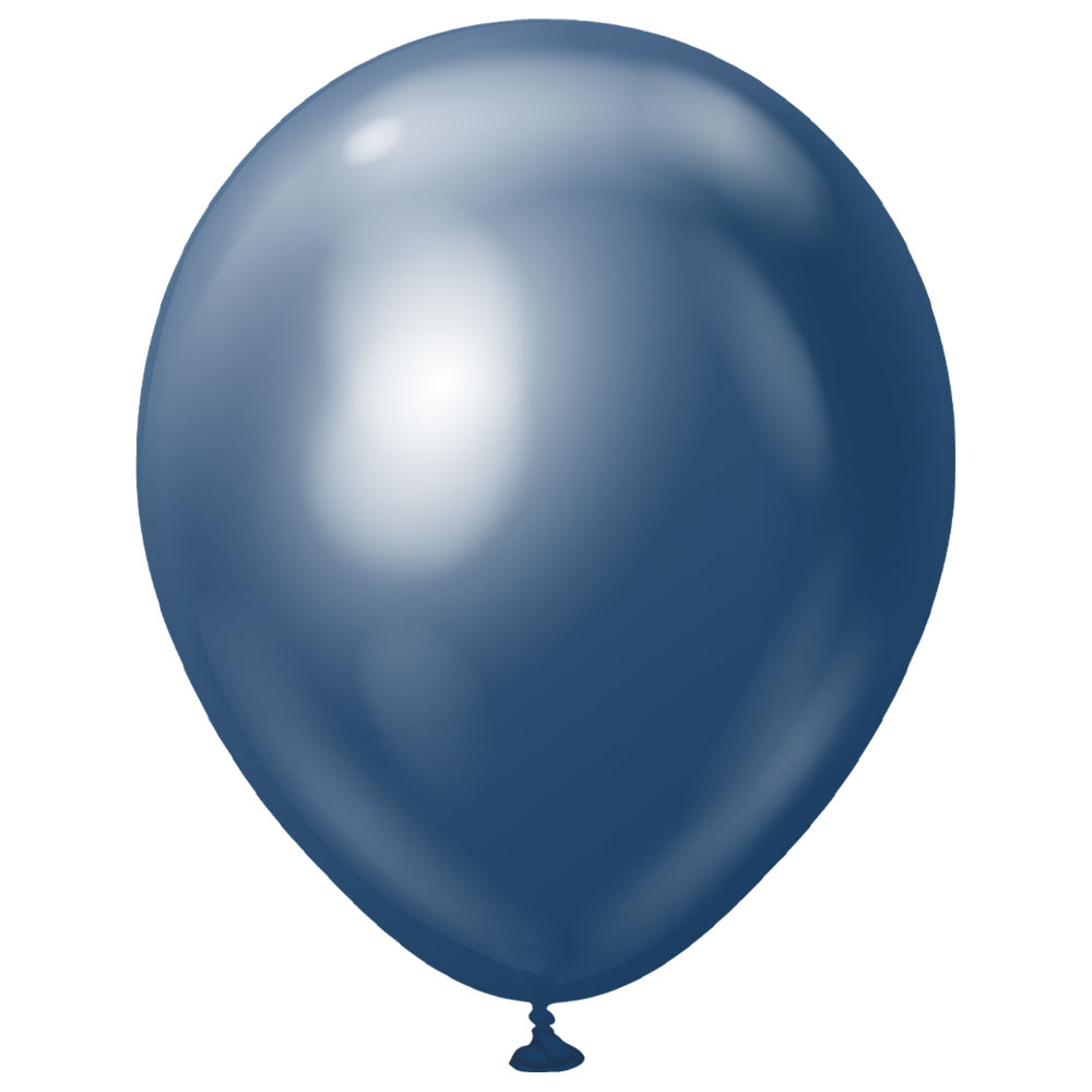 Läs mer om Premium Latexballonger Chrome Navy